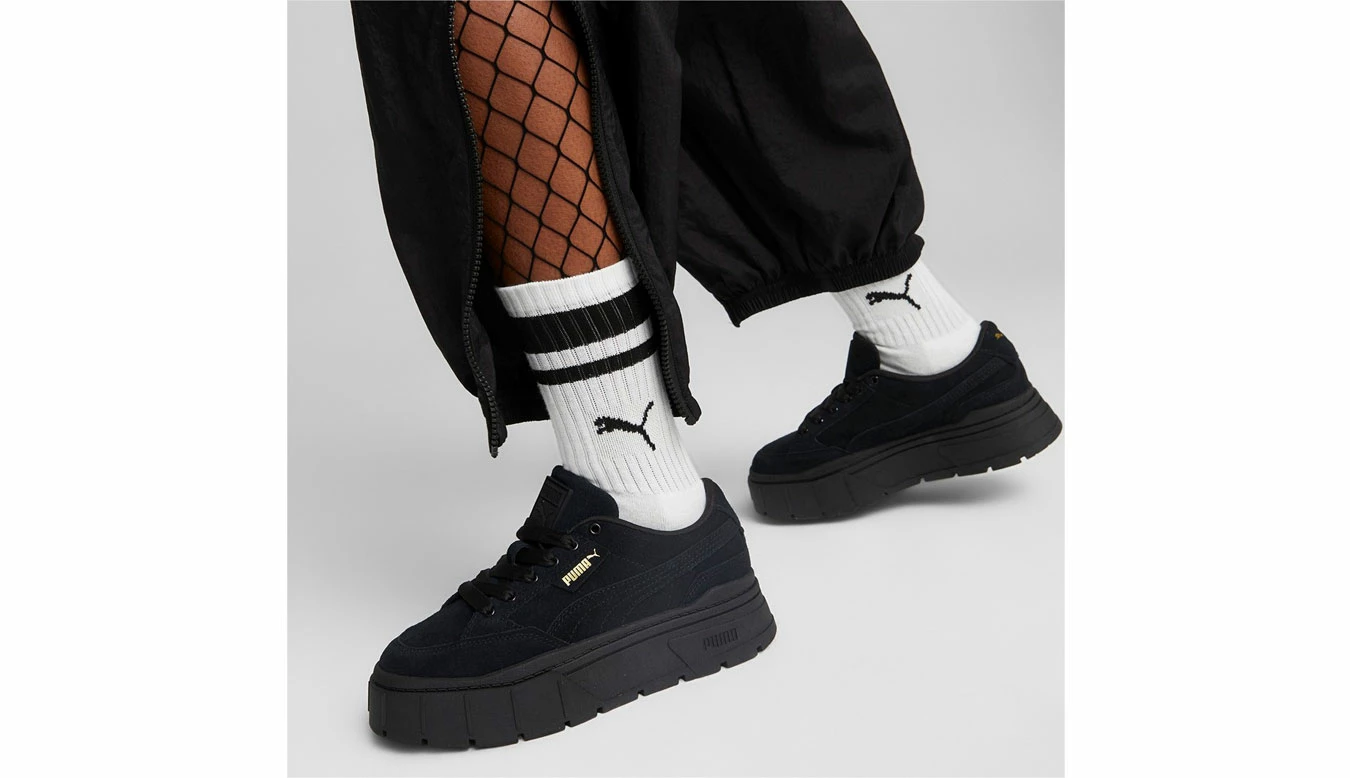 Puma Mayze Stack Suede Black 4 Puma Mayze Stack Suede Black - Image 2