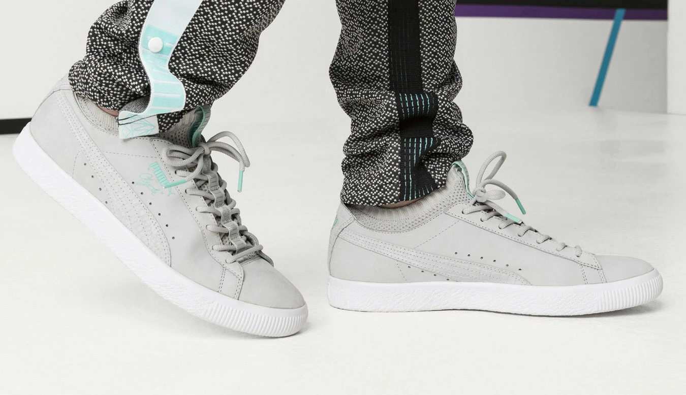 Puma X Diamond Clyde Sock Lo Grey 8 Puma X Diamond Clyde Sock Lo Grey - Image 6