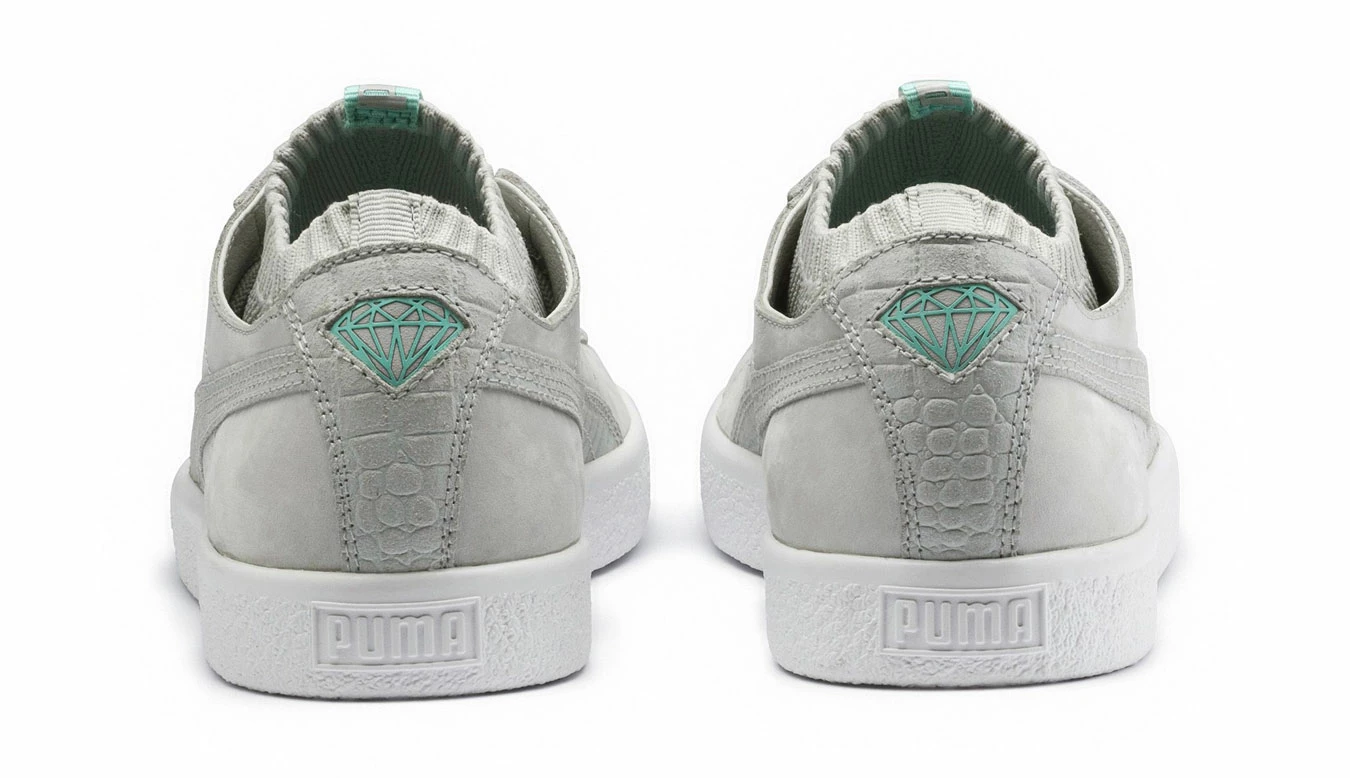 Puma X Diamond Clyde Sock Lo Grey 6 Puma X Diamond Clyde Sock Lo Grey - Image 4
