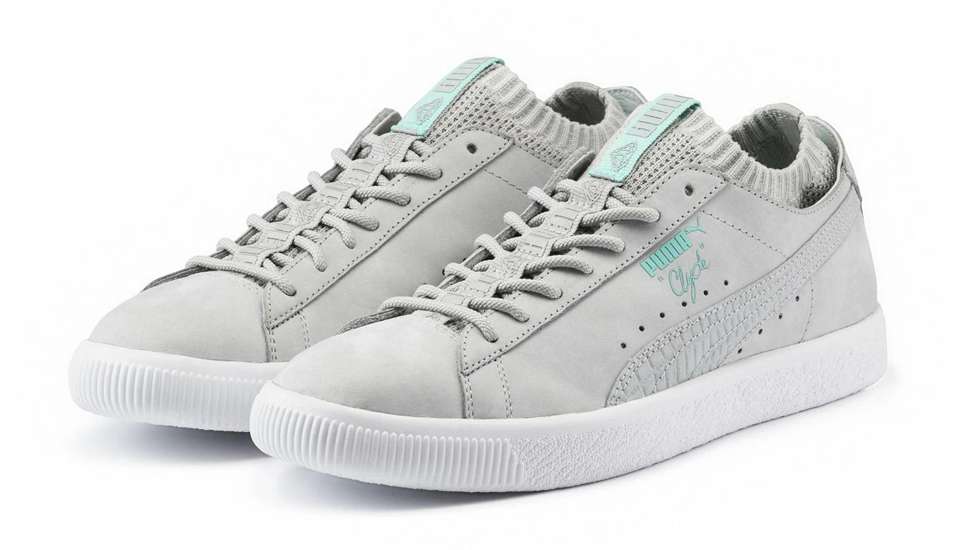 Puma X Diamond Clyde Sock Lo Grey 5 Puma X Diamond Clyde Sock Lo Grey - Image 3
