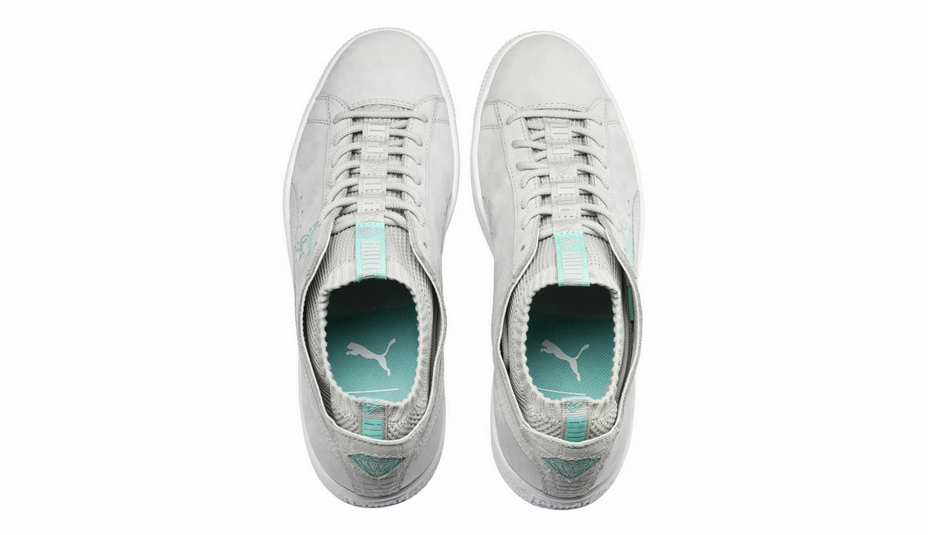 Puma X Diamond Clyde Sock Lo Grey 4 Puma X Diamond Clyde Sock Lo Grey - Image 2