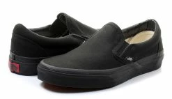 Vans Classic Slip-On Black Black Black -SHOOOS SHOP vans classic slip on black black veyebka 4