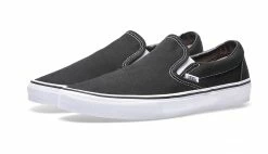Vans Classic Slip-On Black Black -SHOOOS SHOP vans classic slip on black veyeblk 3