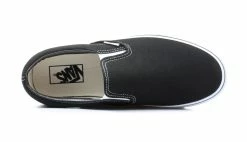 Vans Classic Slip-On Black Black -SHOOOS SHOP vans classic slip on black veyeblk 4