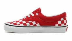 Vans Era Checkerboard Racing Red Red 8 Vans Era Checkerboard Racing Red Red -SHOOOS SHOP vans era checkerboard racing red 2