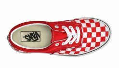 Vans Era Checkerboard Racing Red Red 9 Vans Era Checkerboard Racing Red Red -SHOOOS SHOP vans era checkerboard racing red 4