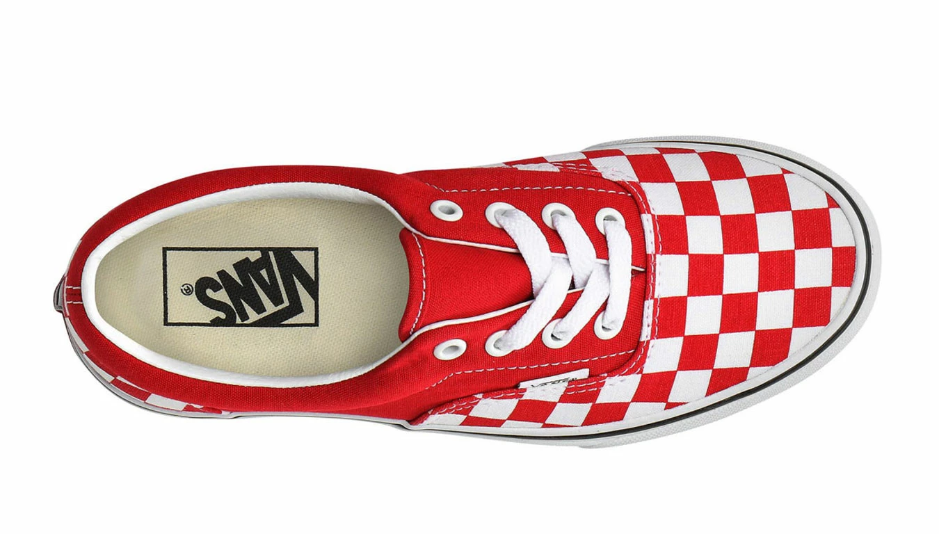 Vans Era Checkerboard Racing Red Red 6 Vans Era Checkerboard Racing Red Red - Image 4