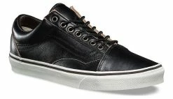 Vans Old Skool All Black Leather Black 9 Vans Old Skool All Black Leather Black -SHOOOS SHOP vans old skool all black leather va38g1oe6 2