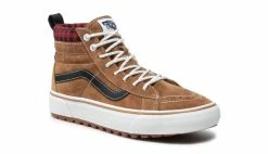 Alternative view of Vans SK8-HI MTE-1 Plaid Brown Brown