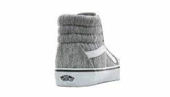 Vans Sk8-Hi Rib Knit Grey True White Grey -SHOOOS SHOP vans sk8 hi rib knit grey true white 3