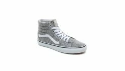 Vans Sk8-Hi Rib Knit Grey True White Grey -SHOOOS SHOP vans sk8 hi rib knit grey true white 5