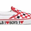 Vans Ua Classic Slip-On (I Heart)Black/True White Red 1 Vans Ua Classic Slip-On (I Heart)Black/True White Red -SHOOOS SHOP vans ua classic slip on i heartblack true white 3