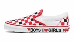 Vans Ua Classic Slip-On (I Heart)Black/True White Red 11 Vans Ua Classic Slip-On (I Heart)Black/True White Red -SHOOOS SHOP vans ua classic slip on i heartblack true white 5