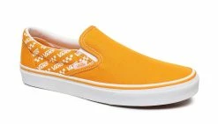 Vans Ua Classic Slip-On (Logo Repeat)Cdumylwtrwht Orange -SHOOOS SHOP vans ua classic slip on logo repeatcdumylwtrwht 4