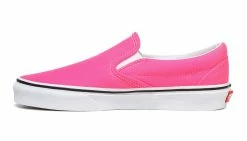 Vans Ua Classic Slip-On (Neon)Knockout Pnk/Tr Wht Pink -SHOOOS SHOP vans ua classic slip on neonknockout pnk tr wht 3