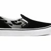Vans Uy Classic Slip-On (Suede Flame) Kids Black -SHOOOS SHOP vans uy classic slip on suede flame blk tr wht vn0a4butwkj 5