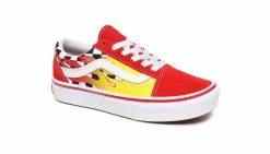 Vans Uy Comfycush Old Skool (Flame) Kids Multicolor 10 Vans Uy Comfycush Old Skool (Flame) Kids Multicolor -SHOOOS SHOP vans uy comfycush old skool flame checkerboard red 4