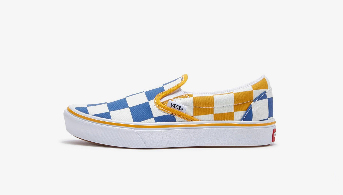 Vans Uy Comfycush Slip-On (Big Checker) Kids Multicolor 4 Vans Uy Comfycush Slip-On (Big Checker) Kids Multicolor - Image 2