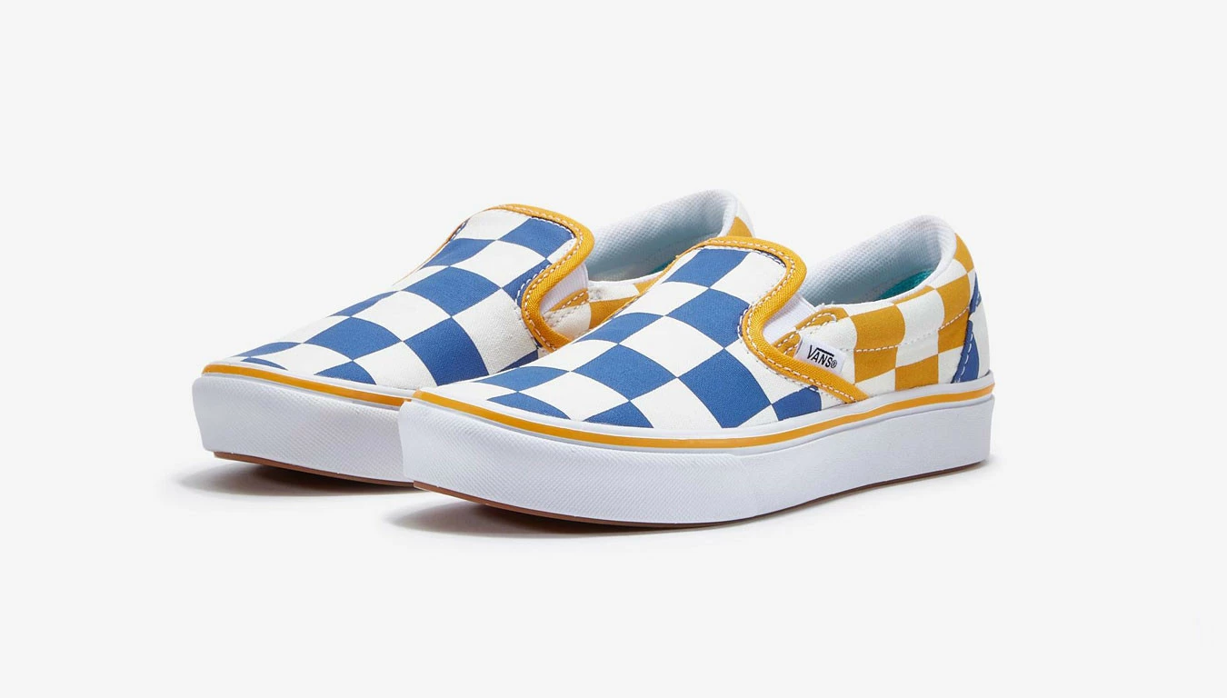 Vans Uy Comfycush Slip-On (Big Checker) Kids Multicolor 3 Vans Uy Comfycush Slip-On (Big Checker) Kids Multicolor