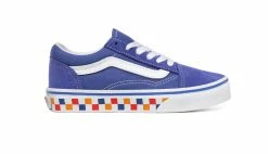 Vans Uy Old Skool (Tri Checkerbrd) Kids Purple