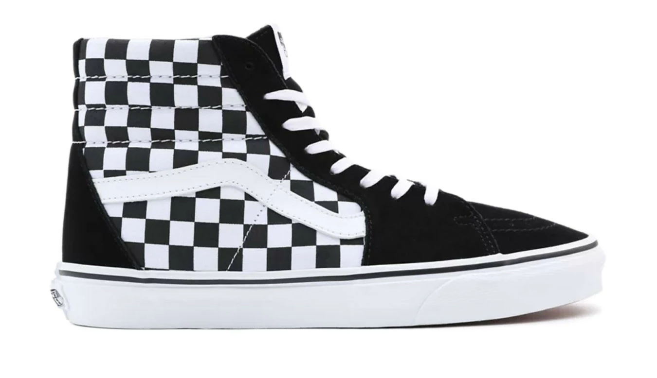Vans Checkboard SK8-Hi Black 3 Vans Checkboard SK8-Hi Black