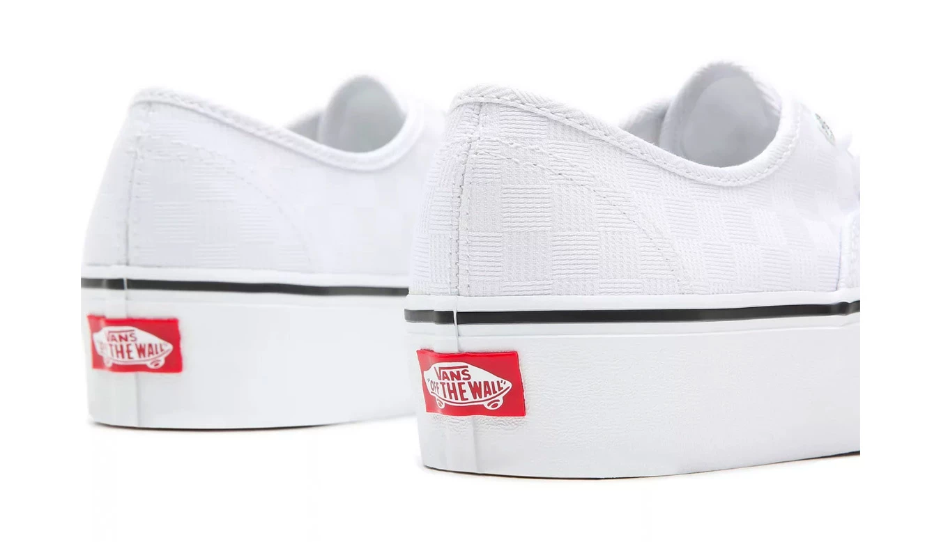 Vans Ua Authentic Platform (Tonal Check) White 7 Vans Ua Authentic Platform (Tonal Check) White - Image 5