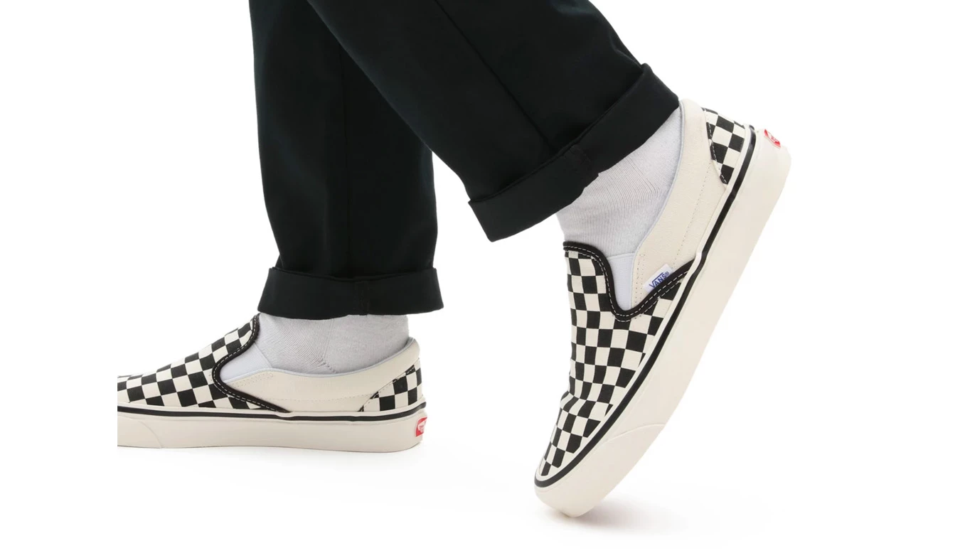 Vans Classic Slip-On (Anaheim Factory) Checker White 5 Vans Classic Slip-On (Anaheim Factory) Checker White - Image 3