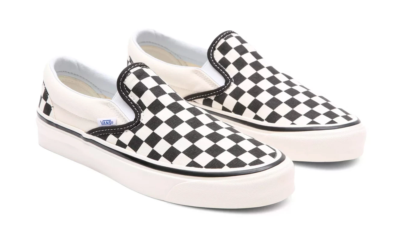 Vans Classic Slip-On (Anaheim Factory) Checker White 4 Vans Classic Slip-On (Anaheim Factory) Checker White - Image 2