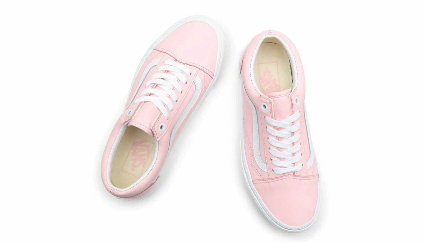 Vans UA Old Skool Pink Leather Pink 7 Vans UA Old Skool Pink Leather Pink - Image 5