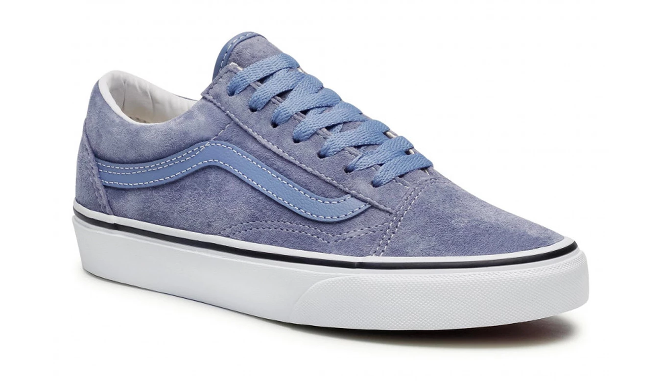 Vans UA Old Skool (Pig Suede) Tempestbltrwht Blue 4 Vans UA Old Skool (Pig Suede) Tempestbltrwht Blue - Image 2