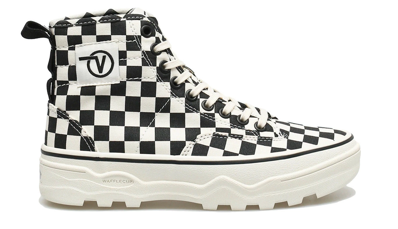 Vans Sentry Wc Checkerboard (Canvas) White 3 Vans Sentry Wc Checkerboard (Canvas) White
