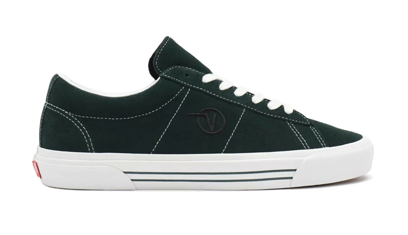 Vans UA Sid Suede Scarab True White Green 3 Vans UA Sid Suede Scarab True White Green