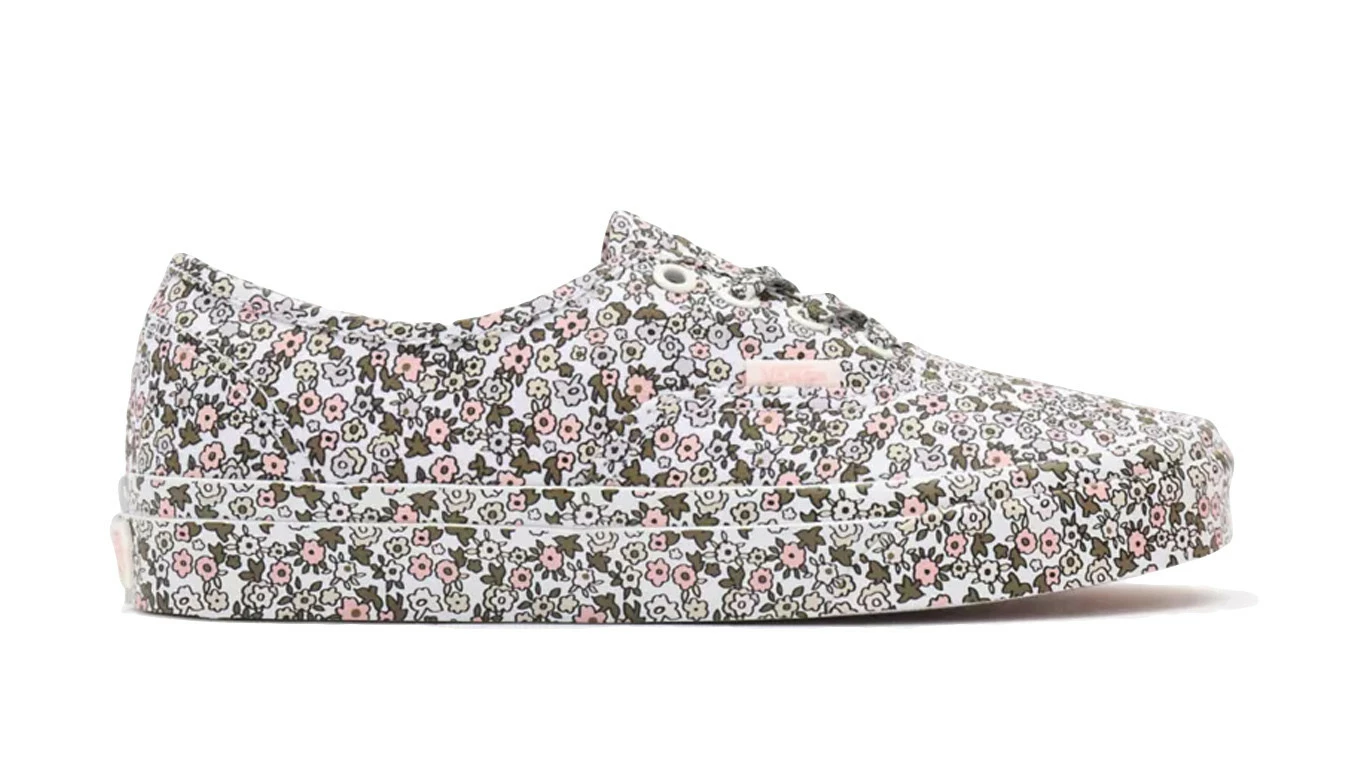 Vans Mono Floral Authentic Pink 3 Vans Mono Floral Authentic Pink