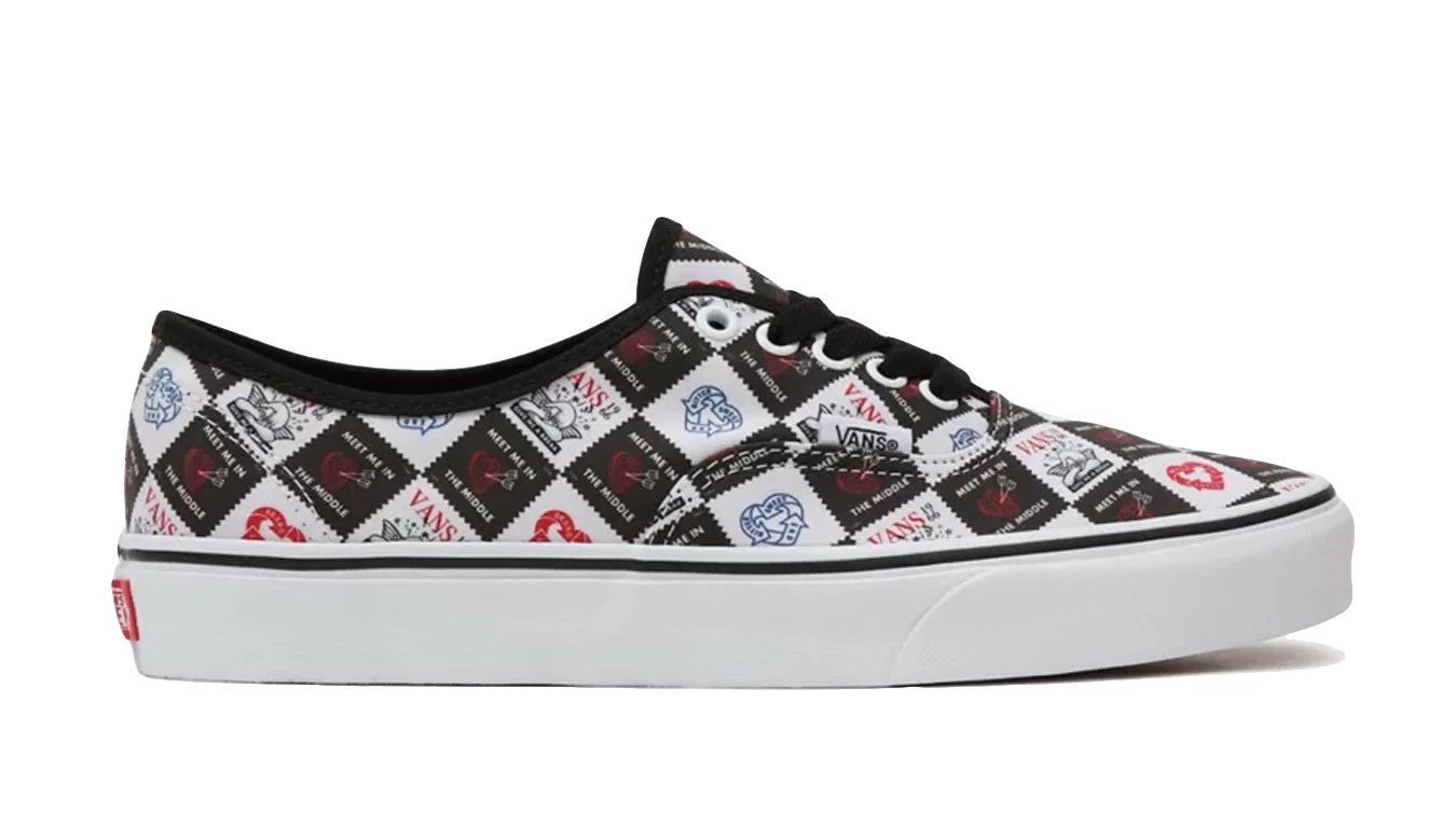 Vans Love Letters Authentic Black 3 Vans Love Letters Authentic Black