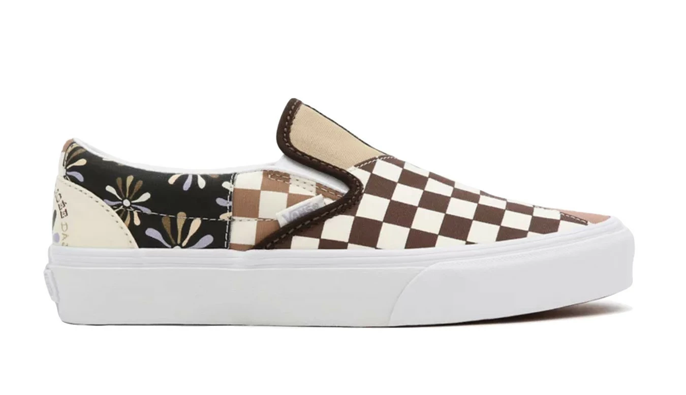 Vans Divine Energy Classic Slip-on Patchwork Brown 3 Vans Divine Energy Classic Slip-on Patchwork Brown