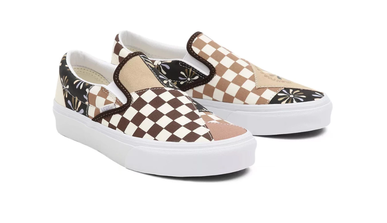 Vans Divine Energy Classic Slip-on Patchwork Brown 5 Vans Divine Energy Classic Slip-on Patchwork Brown - Image 3